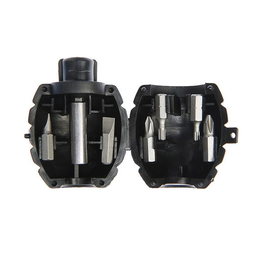 Отвертка с набором бит ТУНДРА граната, 7 предметов