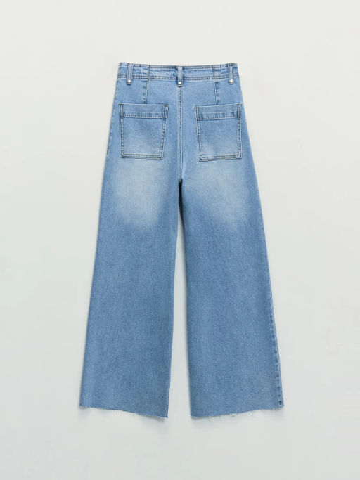 Джинсы укороченные с высокой посадкой ZR2604092323-101 / Zarina