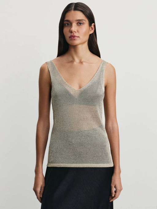 Топ из вискозы с люрексом / Zarina  фото 3