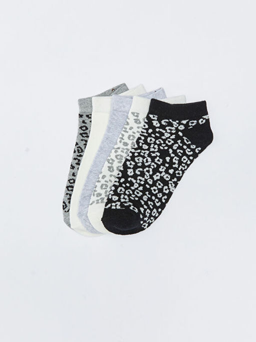 Desenli Kad?n Patik ?orap 5li