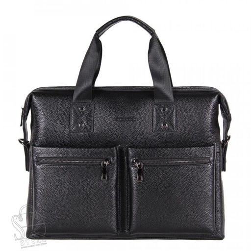 Портфель мужской кожаный 8919-3H black Heanbag
