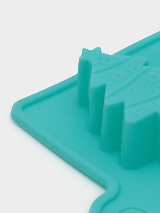 Цена за 2 шт. Форма для конфет и шоколада Доляна Новый год, силикон, 21.5?10 см, 12 ячеек, бирюзовая