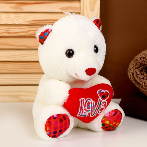 Мягкая игрушка Медведь с сердцем - Simaland фото 2