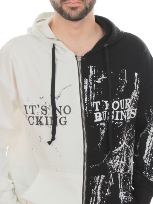 2630/7349 BLACK/WHITE Костюм спортивный мужской (75% хлопок, 20% полиэстер, 5% спандекс) - Fashion фото 3