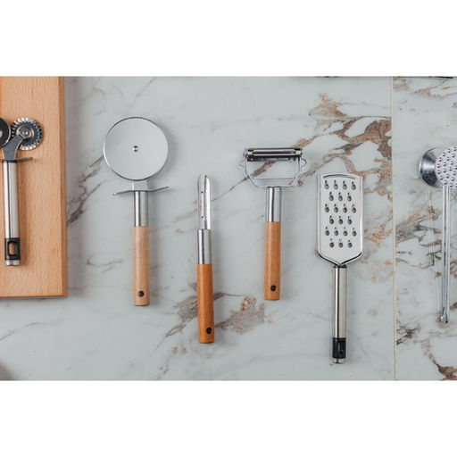 Овощечистка вертикальная Доляна «Валдай», нержавеющая сталь, цвет коричневый