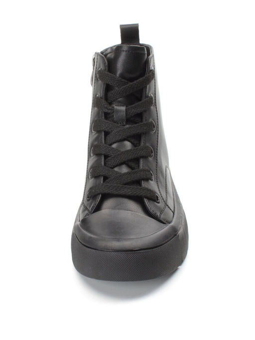 04-YSN2285-1 BLACK Ботинки женские зимние (натуральная и искусственная кожа, шерсть)