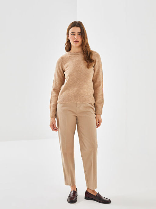 Bisiklet Yaka Kad?n Triko Kazak