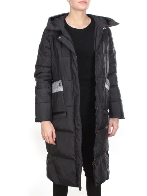 2115 BLACK Пальто зимнее женское MELISACITI (200 гр. холлофайбера) - Fashion фото 8