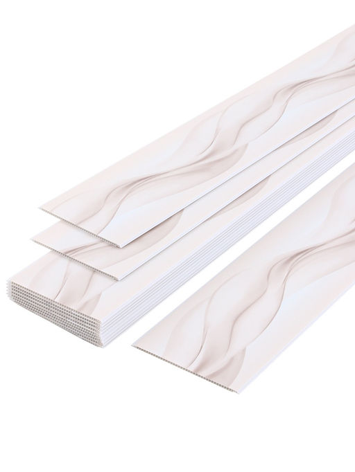 Цена за 12 шт. Стеновая панель ПВХ «Шары», 2600×250 мм, цвет бежевый