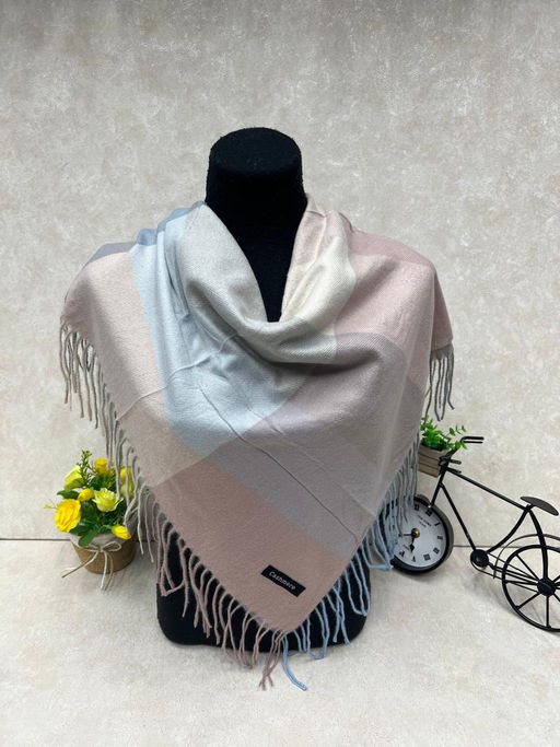 Платок из кашемира и шерсти, цвет графит