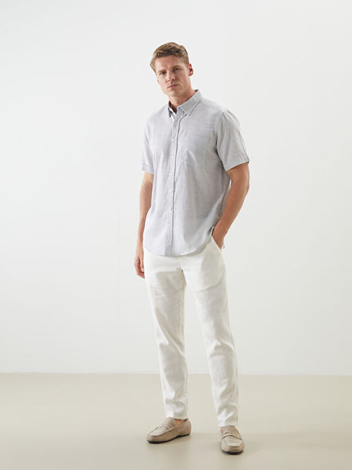 Regular Fit K?sa Kollu Arm?rl? Erkek G?mlek