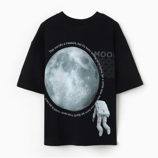 Футболка женская MIST Moon, размер 46, чёрная