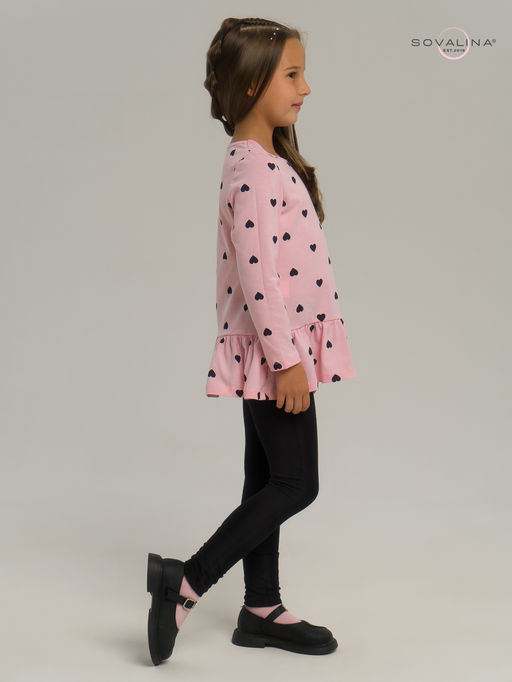 Костюм Алиса черные сердечки на розовом-черная - Sovalina фото 16