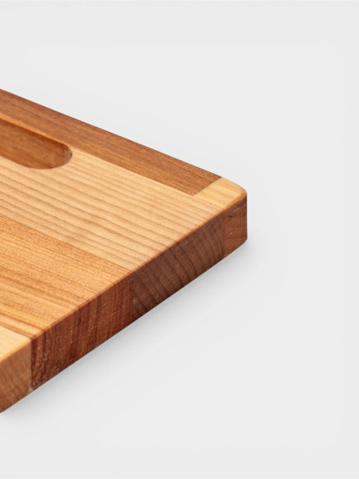 Доска разделочная, 25×18×1.8/1.6 см, дерево берёза, пропитана маслом, бежевая