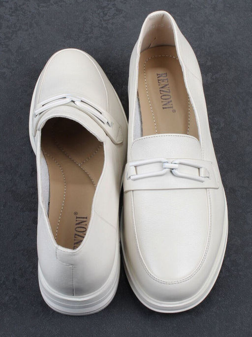 03-DEB1-5 LT. BEIGE Лоферы женские (натуральная кожа)