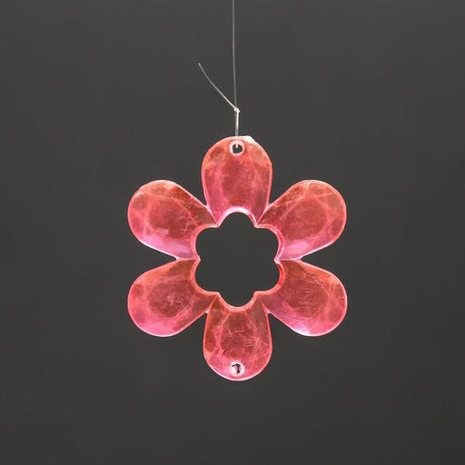 Цена за 2 шт. Музыка ветра «Бабочка с цветком», пластик, 4 трубочки, 40 см, МИКС