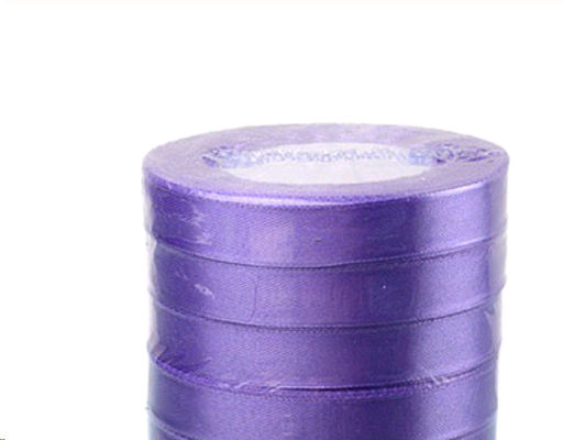 Лента атласная декоративная 25ярд х 2.5см 5 штук набор / 63 /уп 60/лавандовый - Галеонтрейд фото 2
