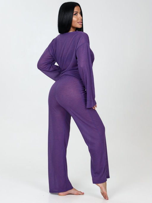006 Пижама брюки (Фиолетовый) - А-дина фото 5