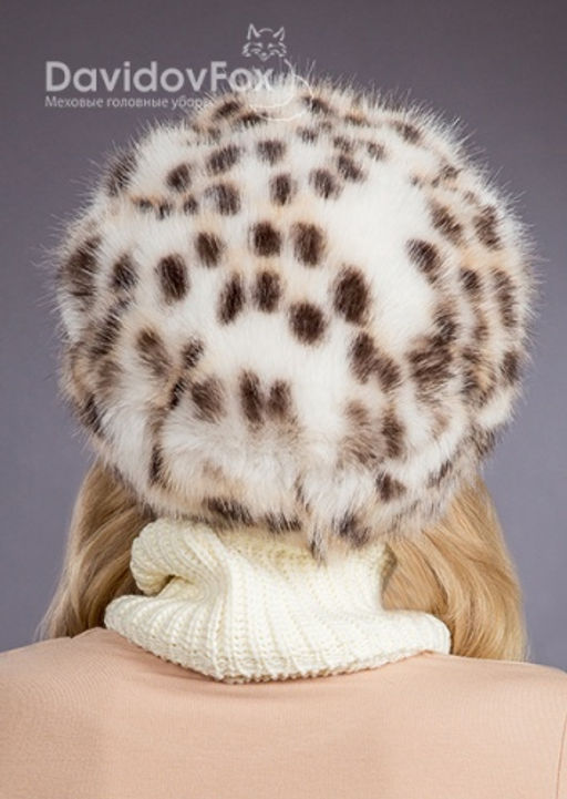 Шапка Берет экомех рысь