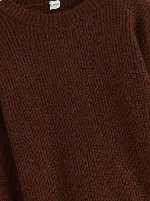 Bisiklet Yaka K?z ?ocuk Triko Kazak