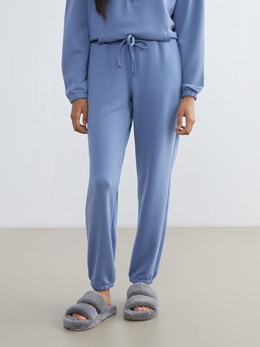 Beli Lastikli Kad?n Jogger Pijama Alt?