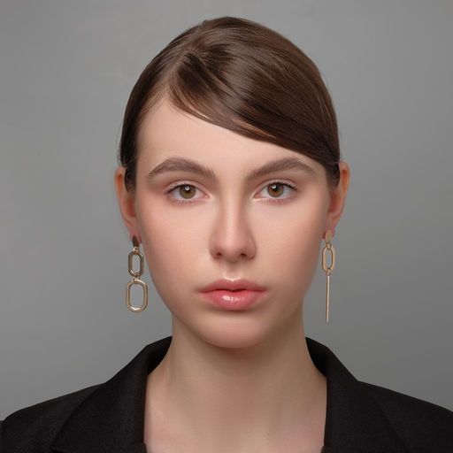 Серьги висячие «Притяжение» стиль, цвет золото, 7.6 см