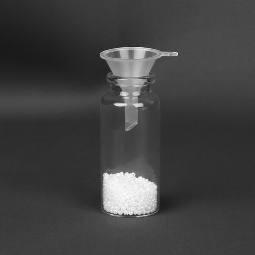 Цена за 10 шт. Воронка для бисера и страз, с держателем, d=0.6/3×4.2 см, прозрачная