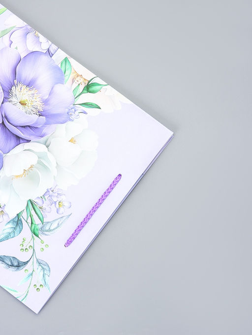 Цена за 2 шт. Пакет подарочный ламинированный Фиолетовая магия 26?12?32 см