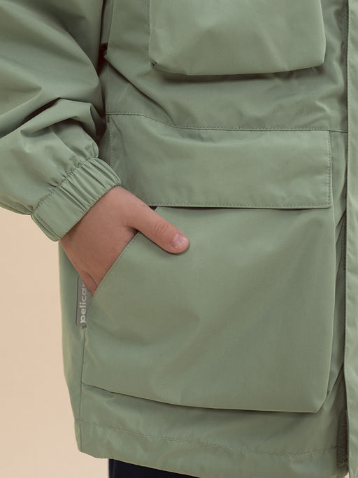 PELICAN, ветровка для мальчиков, Зеленый  фото 2