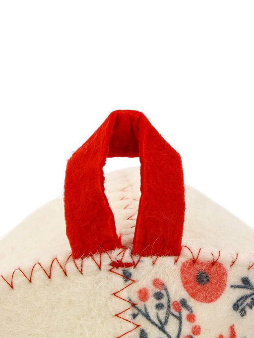 Шапка для бани и сауны Мезенские кони, полиэфир 70%, шерсть 30% - Simaland фото 6