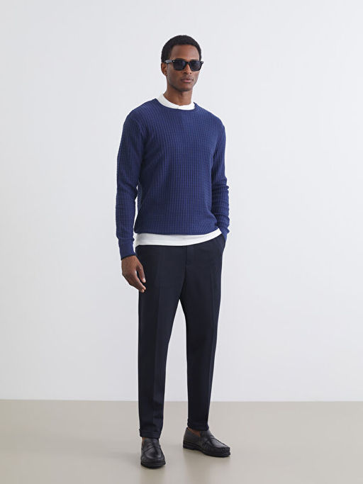 Bisiklet Yaka Erkek Triko Kazak