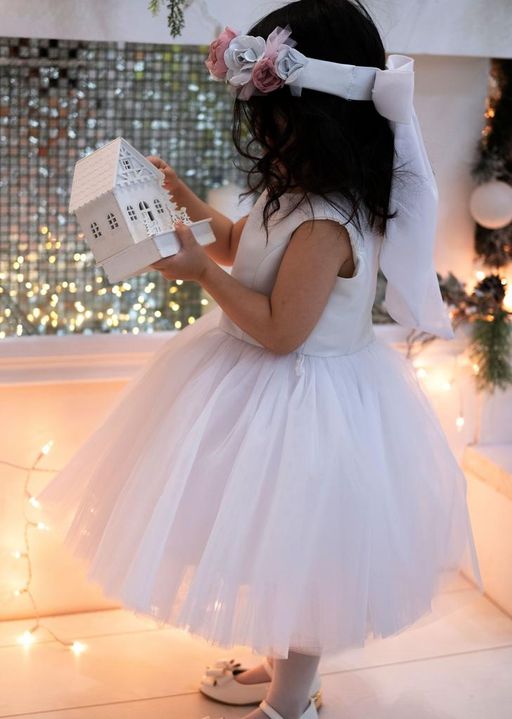 А21-3 платье для девочки Мелани диз.серебро - Etoelf фото 4