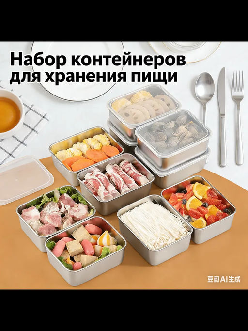 61327 Пищевые контейнеры 2шт