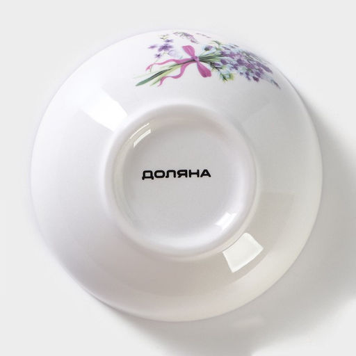 Салатник Доляна «Лаванда», 220 мл, d=11 см, белый