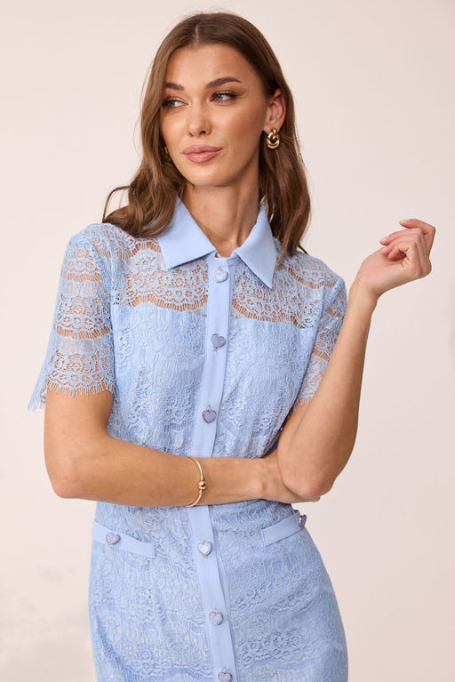 Платье LYUSHe 4107 голубой  фото 8