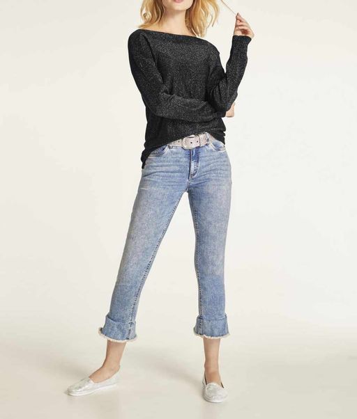 Пуловер, черно-серебристый - Heine фото 3