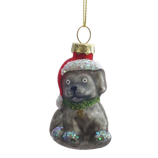 Украшение новогоднее "Собачка", L4 W4 H7 см, 2в.