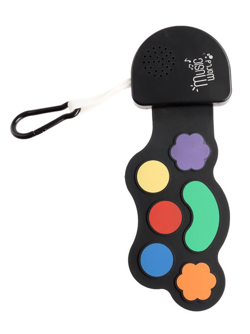 Музыкальный барабан, с сенсорным нажатием и карабином, детский ZABIAKA