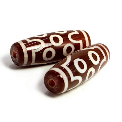 Бусина Дзи уп-2шт 7 глаз вносить гармонию, наделяет сверсилами и способностями, дарит здоровье