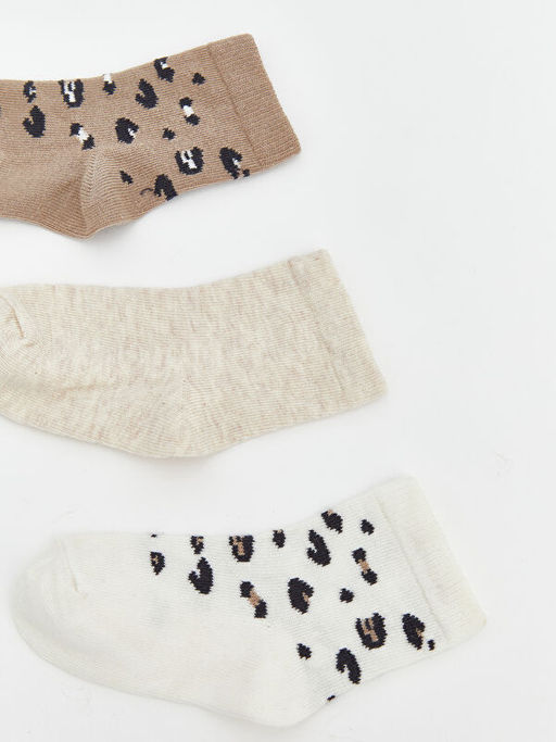 Desenli K?z Bebek Soket ?orap 5li