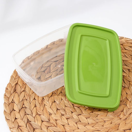 Цена за 2 шт. Контейнер пищевой Полимербыт «Каскад», 700 мл, пластик, прозрачный, крышка МИКС