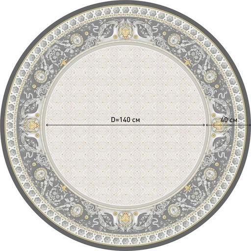 Скатерть Этель Classic style d=220см +/-3см, 100% хлопок, саржа 190 гр/м2  фото 13