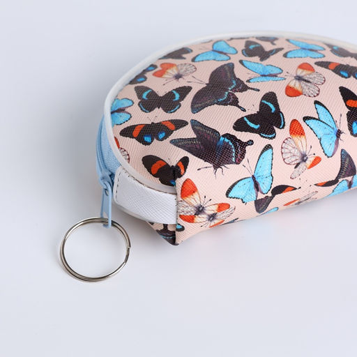 Цена за 2 шт. Кошелёк-монетница на молнии, 12×3.5×8.5 см, МИКС