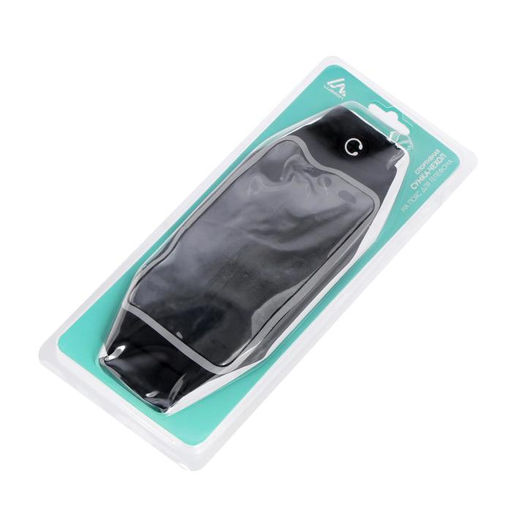 Спортивная сумка чехол на пояс LuazON, управление телефоном, отсек на молнии, чёрная - Luazon home фото 6