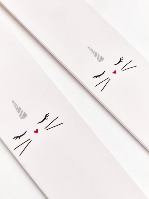 Desenli K?z ?ocuk ?nce K?lotlu ?orap 2li