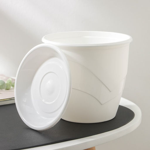 Цена за 2 шт. Горшок для цветов с поддоном «Венеция», 2 л, d=16 см, белый