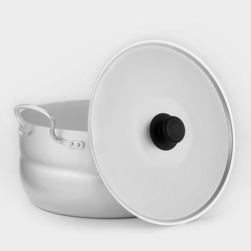 Цена за 2 шт. Кастрюля, 6 л, d=26.5 см, с крышкой, штампованный алюминий, серебристая