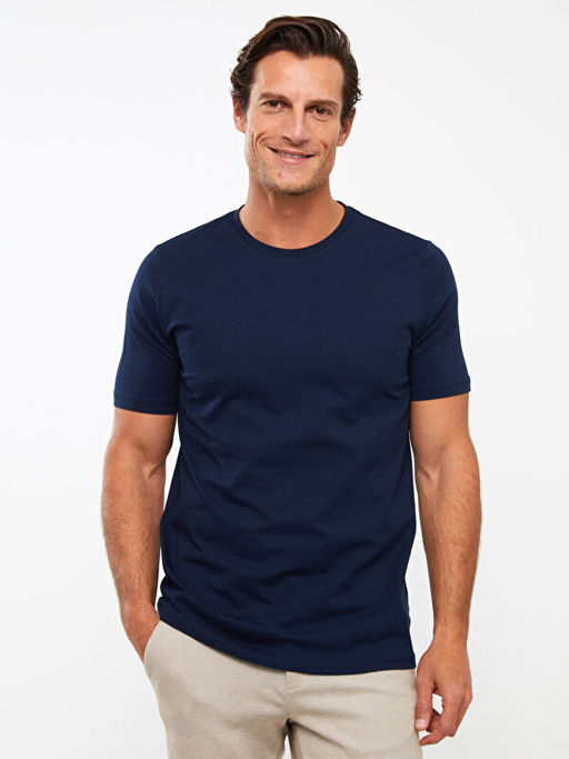 Bisiklet Yaka Penye Erkek Ti??rt