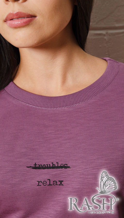 Свитшот "Relax" сирень Цвет:как на фото