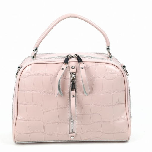 Женская кожаная сумка через плечо под крокодила 0171-12 - Cidirro фото 2